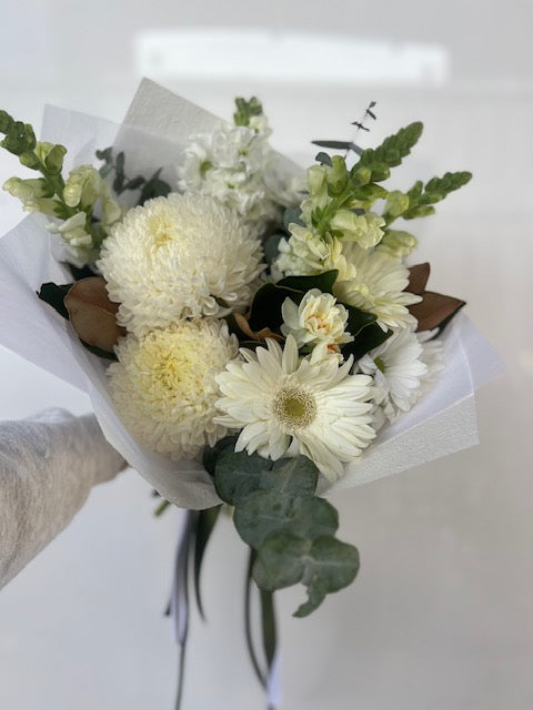 Signature Bouquet - White and Greens