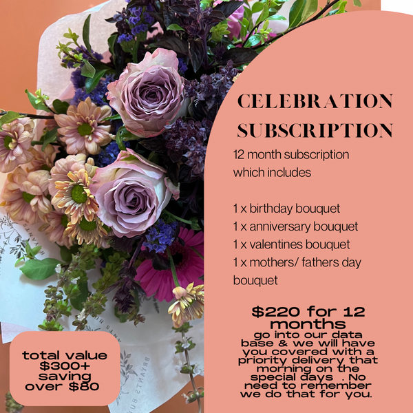 Yearly Floral Subscription - for your loved one